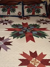 Amish Star Design Multicolor Patchwork Queen Quilt By Collections 102 In X 86 In