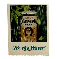 Olympia Beer Vintage Matchbook Pabst Washington Full Unused Brewery E34m3