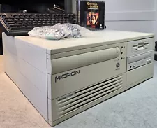 Micron DOS 6.22 Windows 3.11 Retro Gaming Computer 3.5FD New CD & ISA Sound!