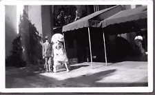 OLD PHOTOGRAPH DOG GIRLS GRAUMANS CHINESE THEATRE LOS ANGELES CALIFORNIA PHOTO