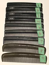 Vintage Ace 5" Hair Comb Hard Rubber Genuine - See Drop Down - Pick One - Used