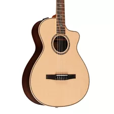 Taylor 812ce-N Grand Concert Nylon-String Acoustic-Electric Guitar Natural