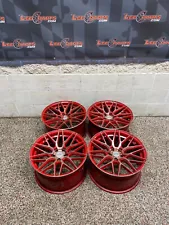 2010 CAMARO SS F1R WHEELS F103 CANDY RED 18x9.5 SET OF 4 USED