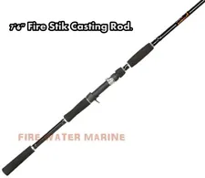 THE FIRE STIK 7'6" CATFISH ROD - MEDIUM HEAVY CASTING POLE FISHING Striper stick