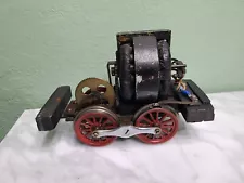 Antique old prewar electric motor for toy train custom size with track look old!