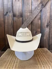 Atwood Maverick Bangora Straw Cowboy Hat 7 1/8