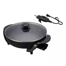 Mainstays 12" Round Nonstick Electric Skillet with Glass Cover-Dishwasher Safe