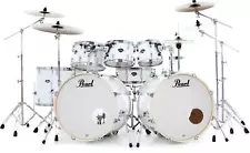 Pearl Export EXX 8-piece Double Bass Drum Set with Hardware - Pure White