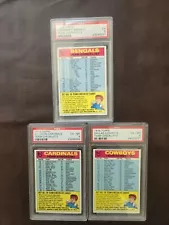 1974 Topps Football PSA Lot Bengals Cowboys Cards Checklists See Items For Sale