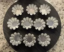 Lot of 10 Metal Fluted Jello Cake Candy Baking Molds