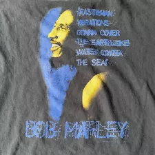 VINTAGE Bob Marley Shirt Mens 2XL Rasta Single Stitch All Sport Max 90s Band Tee