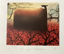 Mackenzie Thorpe Print "The Last Temptation'' 139/850 . Plus Illustrated Book