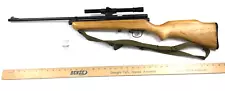 Vintage Crosman 160 .22 cal Pellgun w/ Crosman 4x scope parts or repair 557999