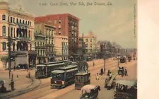 Postcard LA New Orleans Canal Street West Side Rotograph UDB Vintage PC K2176