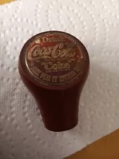 ANTIQUE COCA COLA COKE ORIGINAL TAP HANDLE TOP ASK FOR IT EITHER WAY DRUG STORE