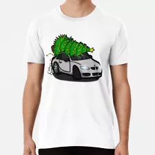 SALE!! Drift Car Roof Christmas Tree Retro Vintage Unisex T-Shirt Size S-5XL