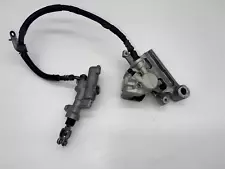 2020 08-23 YAMAHA XT250 OEM REAR BRAKE SYSTEM CALIPER MASTER CYLINDER (For: 2013 Yamaha XT250)