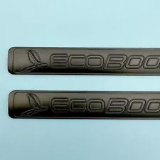 2X 3D Door Eco-Boost Emblems Nameplate For F-1-5-0 2011-2018 Badges Matte Black (For: 2015 F-150)