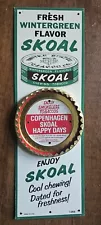 NOS Skoal Tobacco Back Plate with Copenhagen Skoal Happy Days Lid Cutter