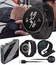 Suunto Race S 45 mm Touchscreen GPS Sports All Black Smartwatch with Power Bank