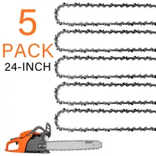 5 pack 24" Chainsaw Chain For Husqvarna 390XP 455/460 Rancher 3/8"-.050"-84DL