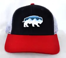 *BISON BUFFALO* Western Cowboy Trucker Ball cap hat *LOCALE OUTDOOR*