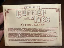 Currier & Ives Lithographs