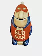 CERAMARTE BUDWEISER BUD MAN Lidded Beer Stein Mug 1975 8"~ T310