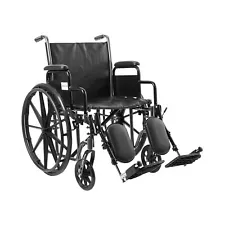 McKesson Wheelchair Steel 20"W x 16"D Swing-Away Footrest 146-SSP220DDA-ELR