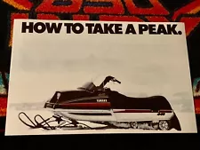 ð ‘79 YAMAHA EXCITER 440 Snowmobile Poster  vintage sled HOW TO TAKE A PEAK.