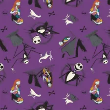 SALE DISNEY NIGHTMARE BEFORE CHRISTMAS CHARACTERS JACK SALLY FABRIC SOLD BTHY