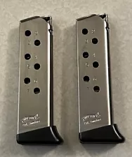 Walther PPK/S 380 ACP 7 Round Finger Rest Nickel Magazines (2 Magazines)