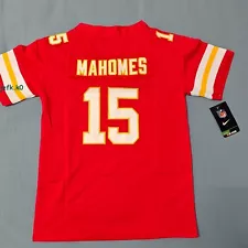 YOUTH Patrick Mahomes #15 Kansas City Chiefs Stitched Jersey Small(8) Size