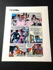 X-Men Marvel Comic Book Color Guide Layout Page Wolverine Rogue & Others