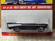 Hot Wheels ~ 1957 Chevy Bel Air Convertible ~ Classics Series 2 #4 of 30, Black