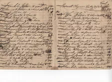 Handwritten Blacksmith Ledger Account Pages (#13-16) Civil War Years Ephemera