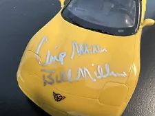 ORIGINAL 2001 CORVETTE Z06 YELLOW PROMO DEALER MODEL NIB SIGNED CHIP/BILL MILLER