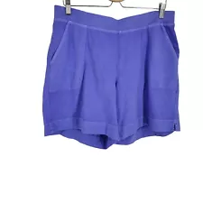 Fresh Produce Women's Purple Stretch Casual Shorts Cotton Size 2XL