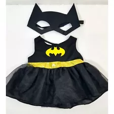 Build a Bear Batgirl costume dress mask batman girl clothes outfit