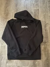 Supreme Black Bandana Box Logo Hoodie Xl