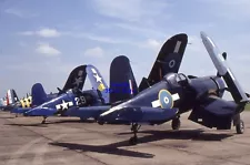 35mm Slide F4U Corsair Line Duxford PRM587