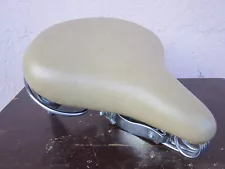 Repro Standard Vinyl Tan Bicycle Cruiser Seat All Steel For Sale!!!