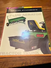 John Deere Plug Aerator & Tractor Trunk For 1997 Brochure DCPA18