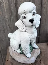 TOY POODLE DOG MOLD Latex Fiberglass Backing for Concrete Plaster Statue