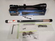 Ruger 10/22 Shaw Barrel, Bushnel Banner 6x18x50 Scope, and Parts Bundle