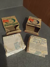 vintage pair NOS Williams Mug Shaving Soap, regular & menthol, original box, new