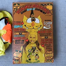 1979 Vintage Kooky Spooks Scardy Cat Halloween Costume Inflatable NOS UNUSED