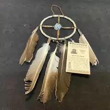 Navajo Handcrafted Medicine Wheel, 4”. LZ146