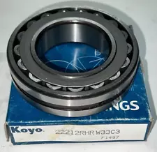 KOYO SPHERICAL ROLLER BALL BEARING 22212RHRW33C3 DOUBLE ROW STEEL MATERIAL