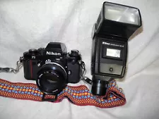 NIKON F 3HP. W/Nikon 50mm 1:1.4 AI Lens. SB-16 Flash.